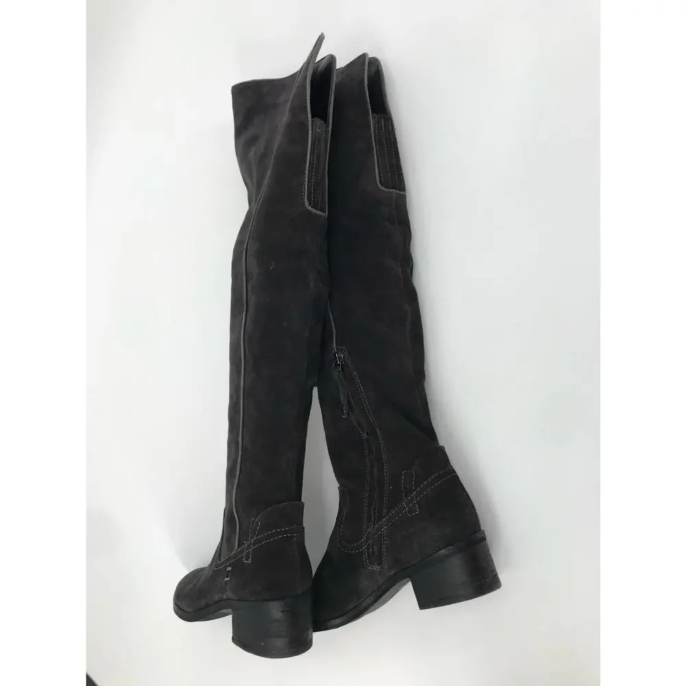 Dolce Vita Women's Gray Suede Knee High Boots Size 6